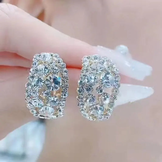 Aretes en forma de gota tipo diamante+🎁GRATIS Cajita de Lujo