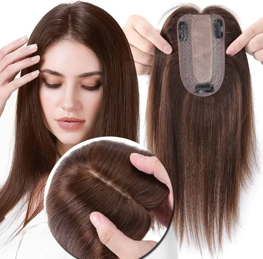 COVERHAIR® Tupé base de cabello humano para disimular la calvicie✨30 CMS